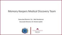 Memory Keepers Medical Discovery Team